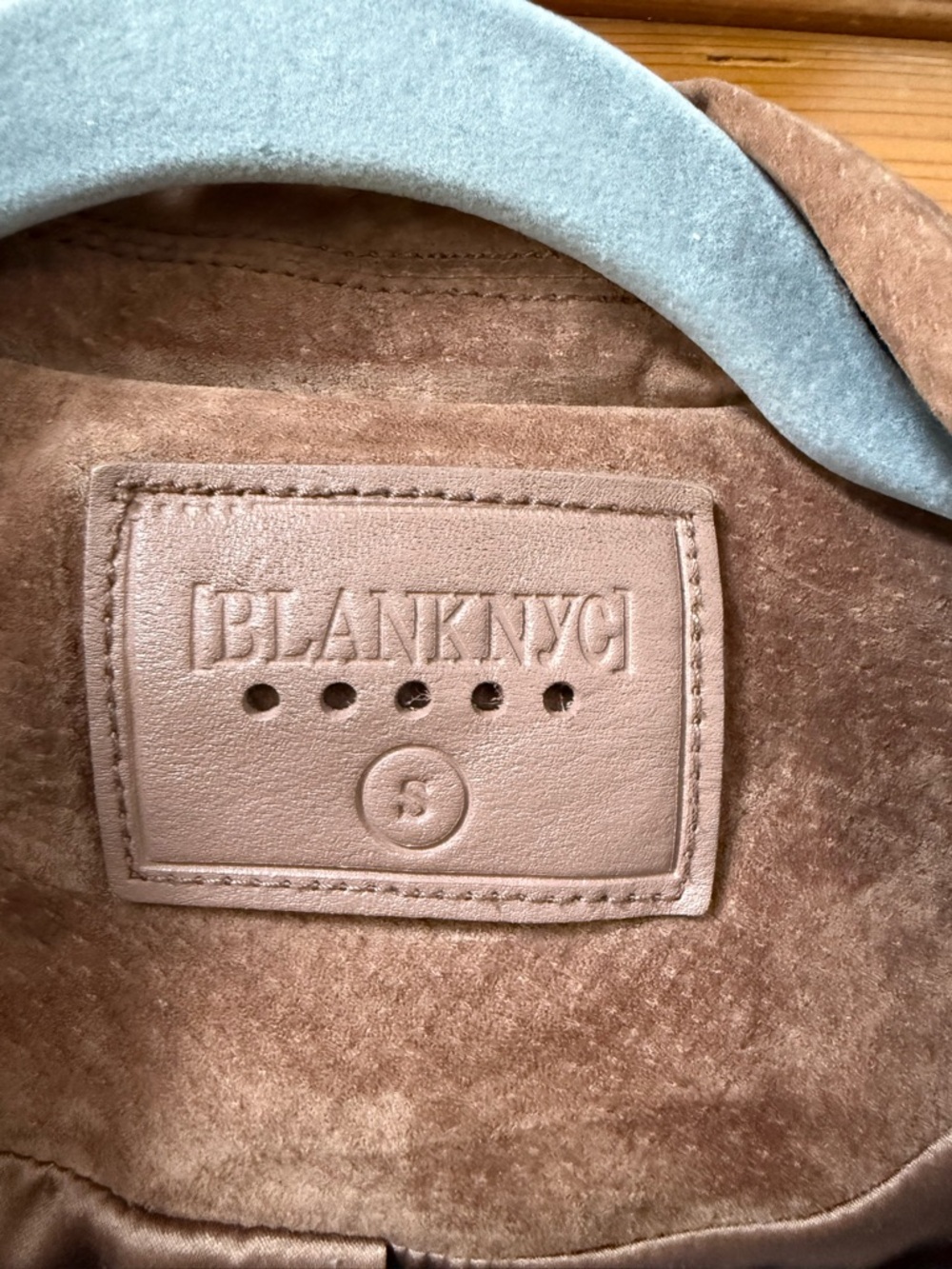 Blank NYC brown Suede Moto Jacket zippers edgy - Picture 7 of 10